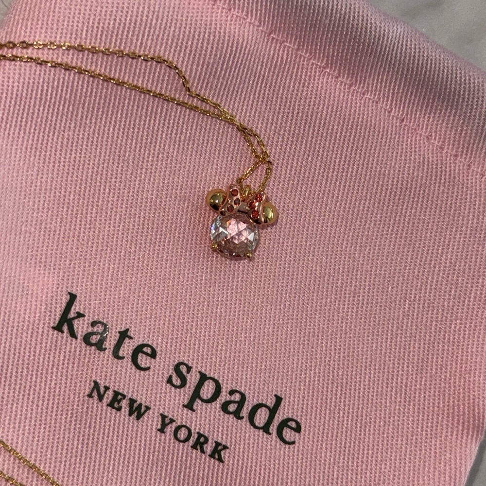 Kate Spade x Disney $69 NWT Collab Minnie Mouse Necklace - NWT & Dustbag